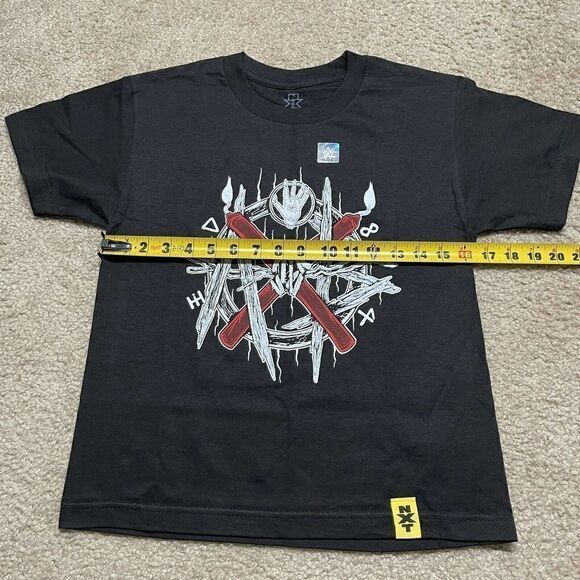 WWE Authentic NXT Aleister Black Short Sleeve T Shirt Youth Small - Picture 9 of 10